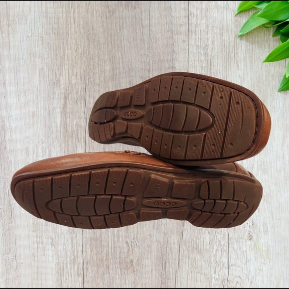 Ecco Comfort Zone Hand Sewn Leather Shoes Mens Size 44 US 11 WIDE‎ - Picture 6 of 10